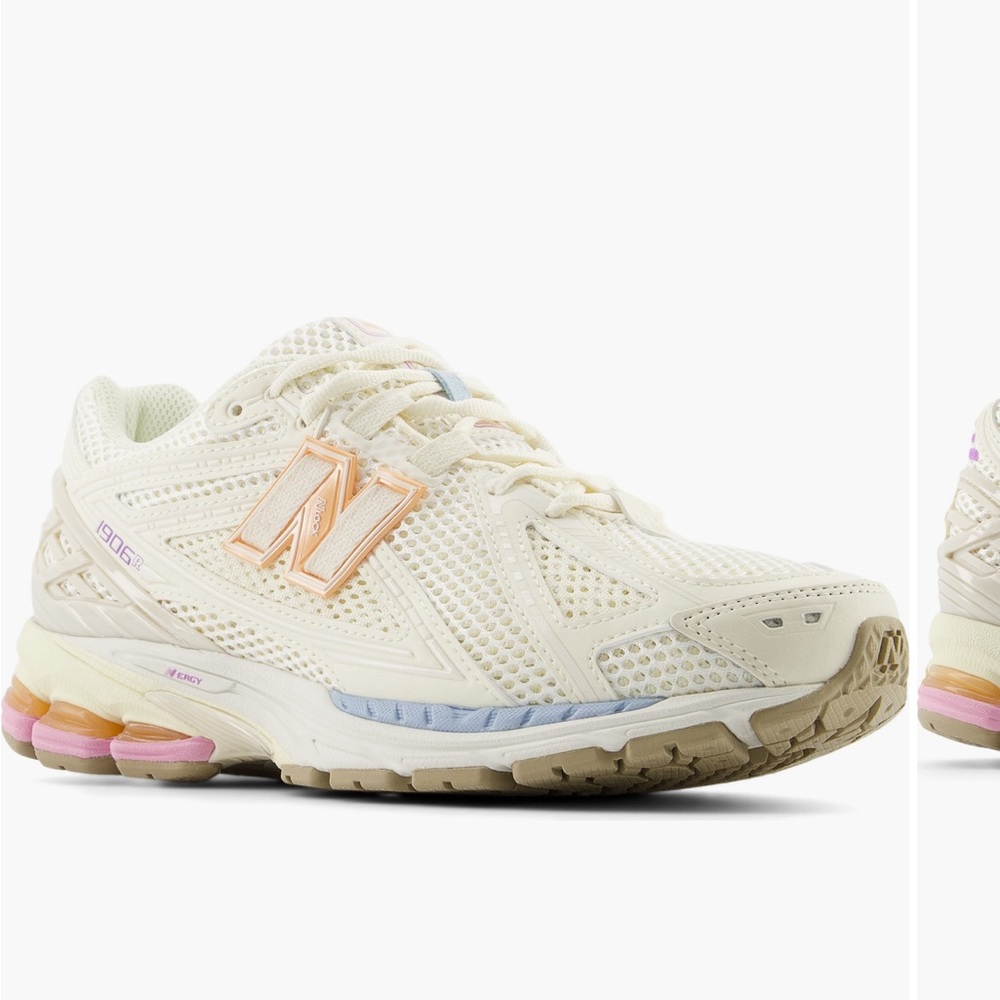 New Balance Women's 1906R Cream Sneaker with Pastel Accents